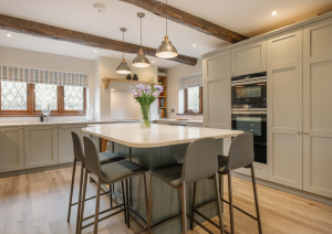 Shaker style modern kitchen & island