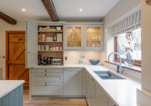 Shaker style modern kitchen larder