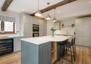Shaker style modern kitchen & island