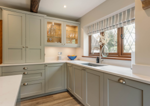 Shaker style modern kitchen & island