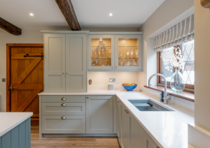 Shaker style modern kitchen larder