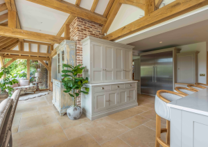 Bespoke shaker kitchen with breakfast cupboard